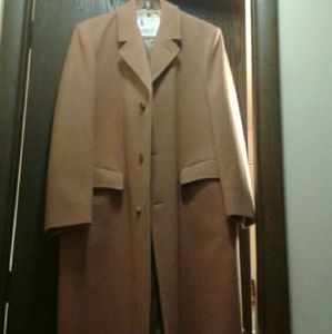 Mens London Fog wool trench coat